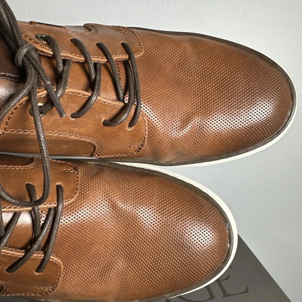Crown Vintage Mens Shoes Dress Casual Shoes Brown US 11 Cr-Thoren Cognac